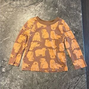 Brown Bear Print Kids Shirt